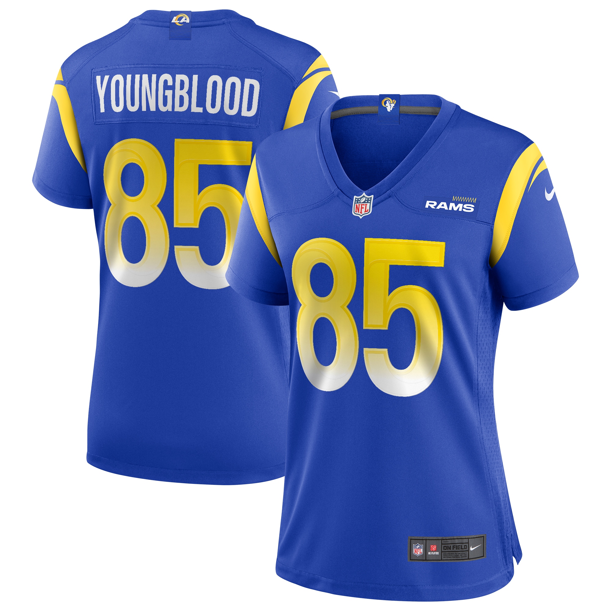 Women’s Los Angeles Rams Jack Youngblood Royal Game Retired Player Jersey