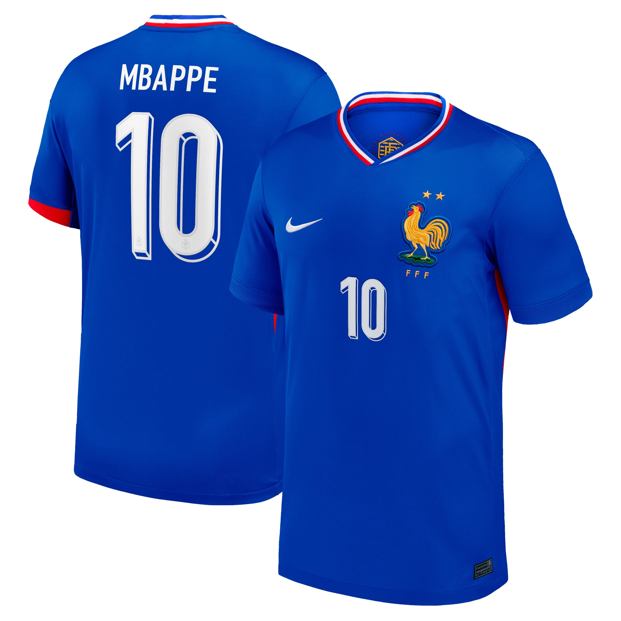 Kylian Mbappe France National Team 2024 Home Replica Jersey – Blue