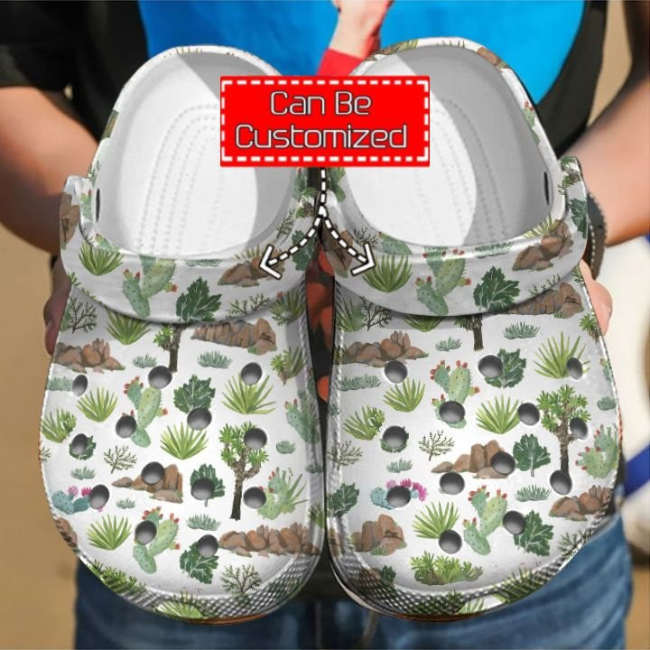 Cactus Art Pattern clog Shoes Gardener