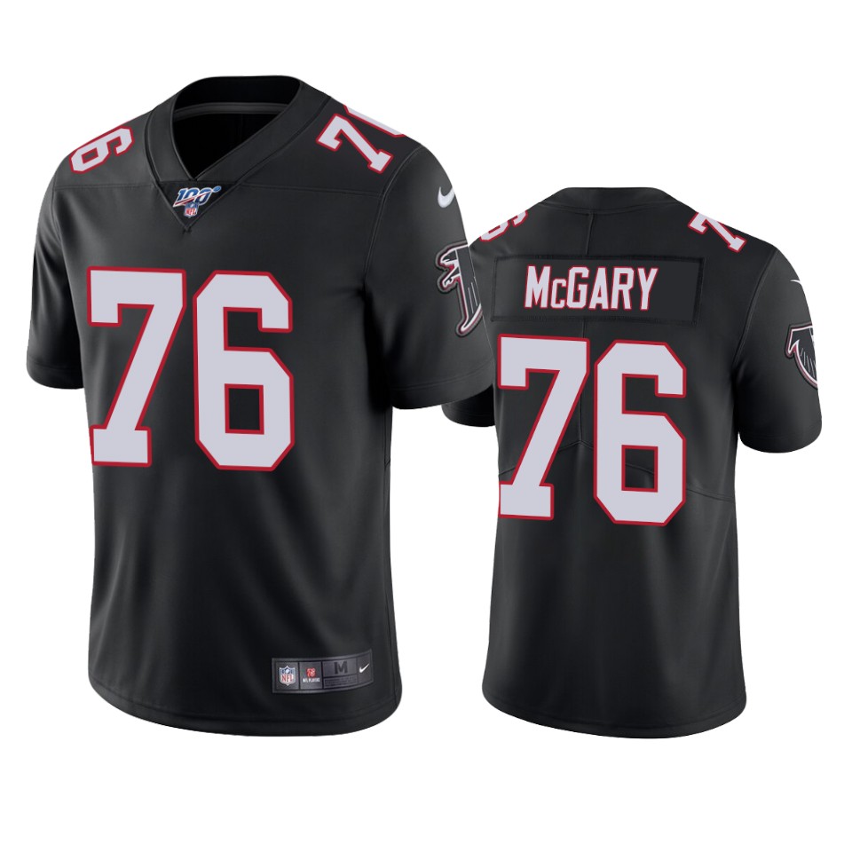 Atlanta Falcons Kaleb Mcgary Black 100th Season Vapor Limited Jersey