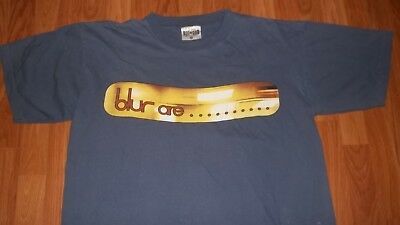 Vintage Rock Band Blur Concert 90’s Rare U.k.tour Dates T-shirt S 5258