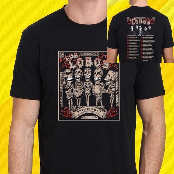 Los Lobos Concert Tour Men’s Black T-Shirt