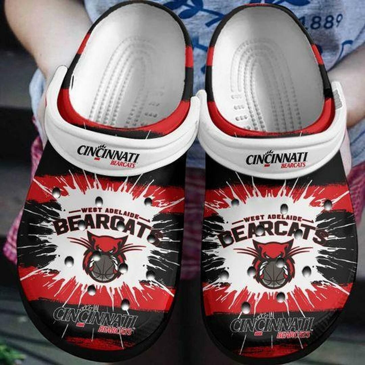 Cincinnati Bearcats Clogband Clog Unisex Fashion Style For Women, Men Clogs370, Personalized Clogs, Custom Clogband