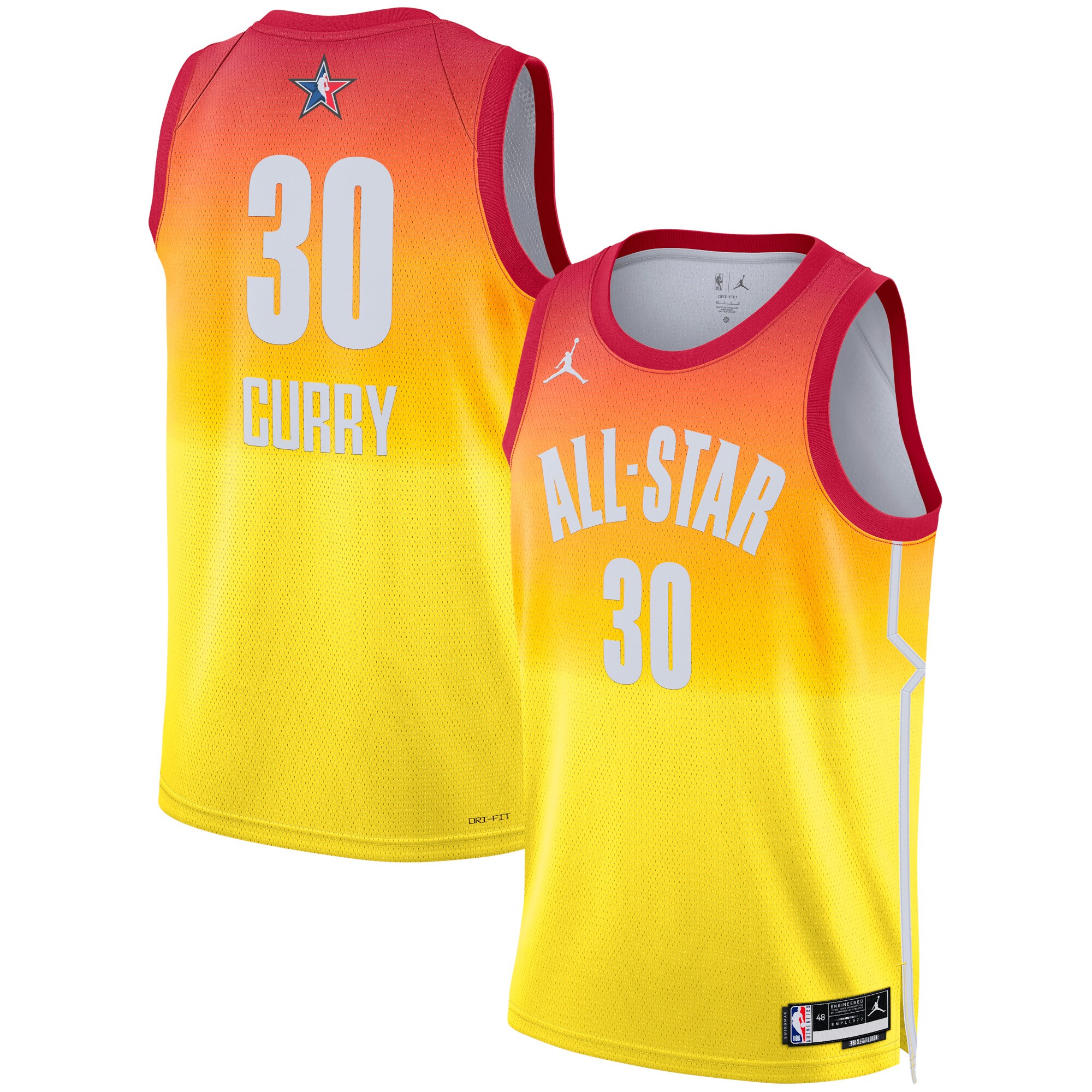 NBA Team 2 All-Star 2023 Swingman Jersey – Orange – Stephen Curry – Mens