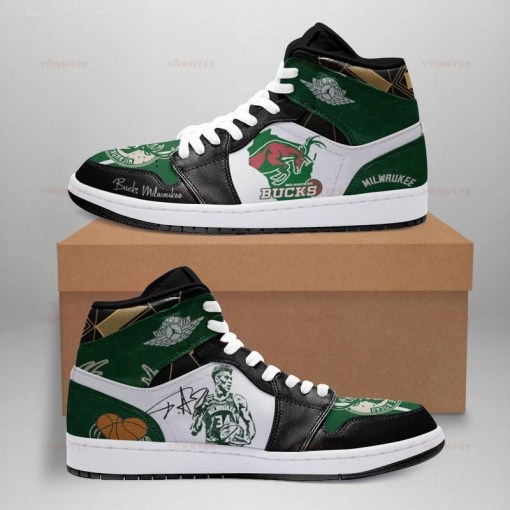 Milwaukee Bucks Air Jordan Shoes Sport Sneakers