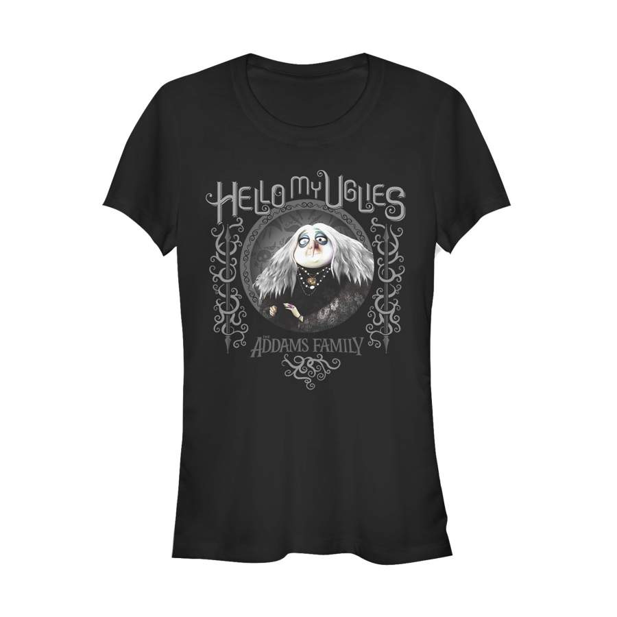 Addams Family Junior’s Grandmama Hello My Uglies  T Shirt