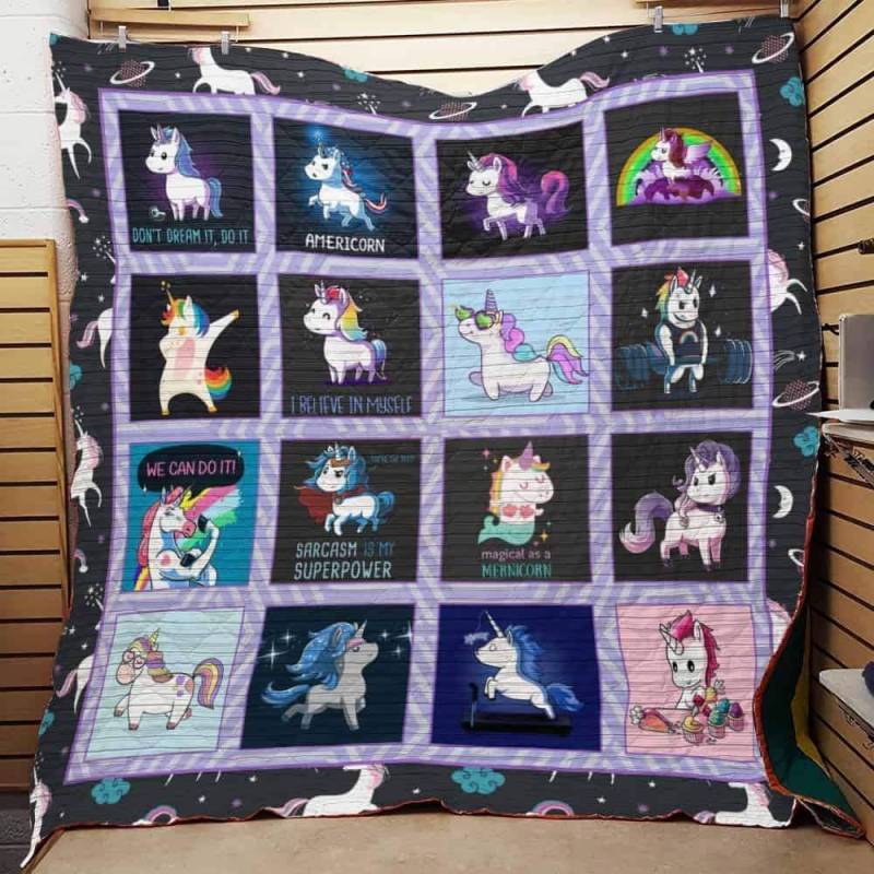 We Can Do It Unicorn Quilt