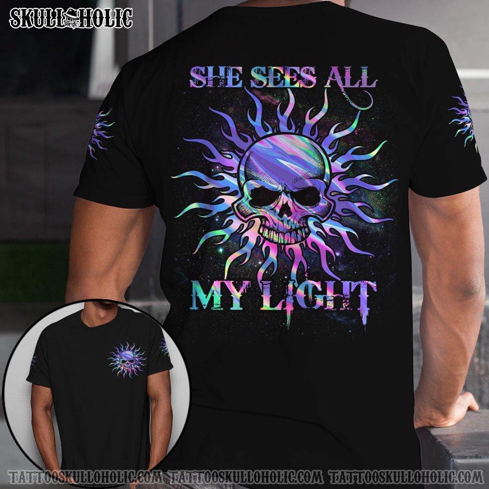 My Light My Dark Skull Couple All Over Print – Tlty1701223Ha