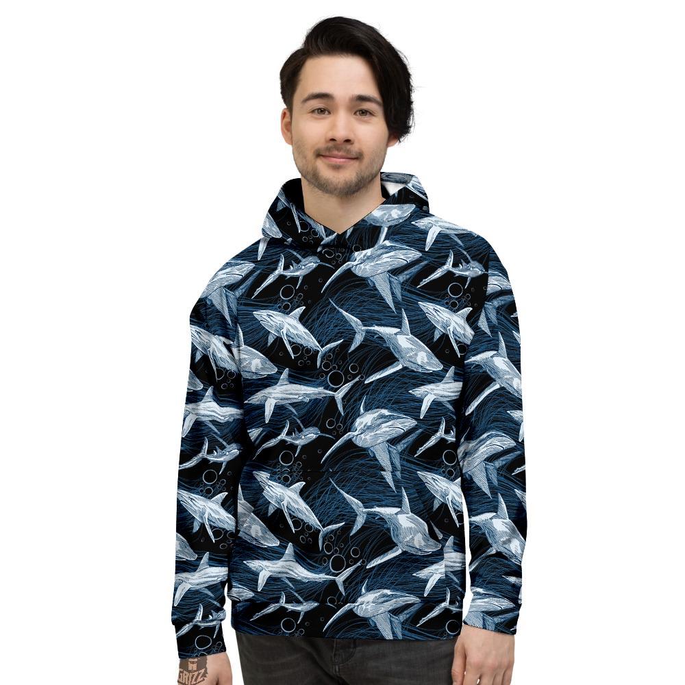 Underwear Shark Print Pattern Men’S Hoodie