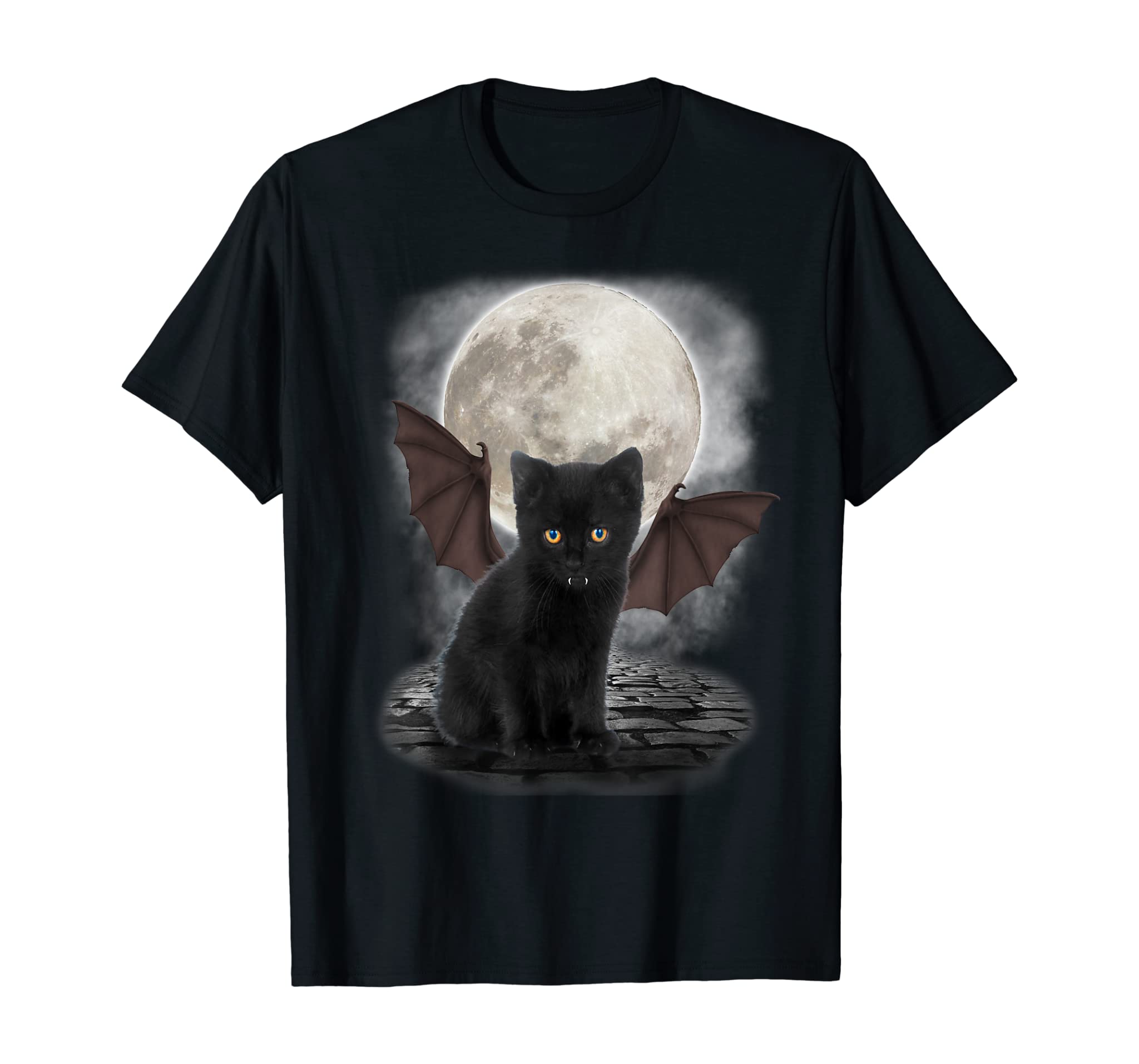 Gothic Bat Cat Shirt Vampire Funny Gifts Cats Lover