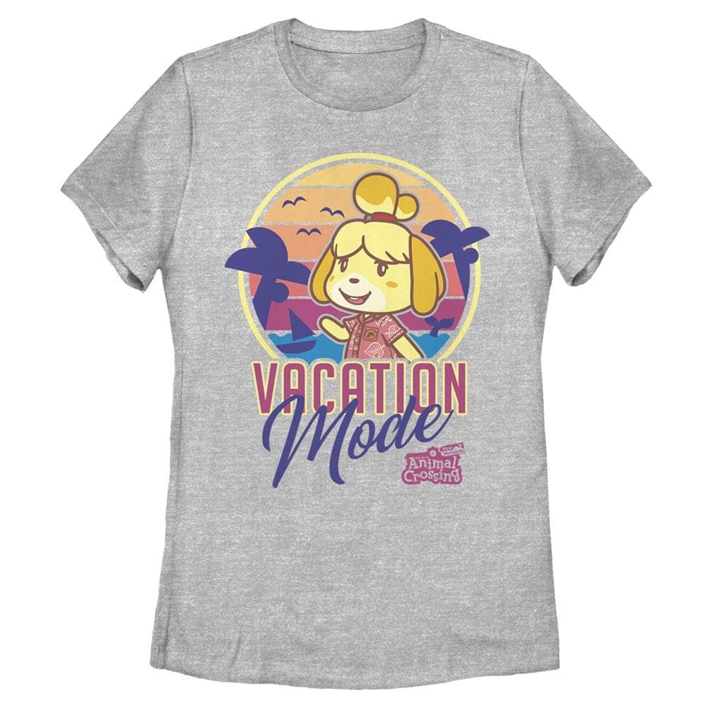 Vacation Mode – Animal Crossing Heather Grey Women’S Tee