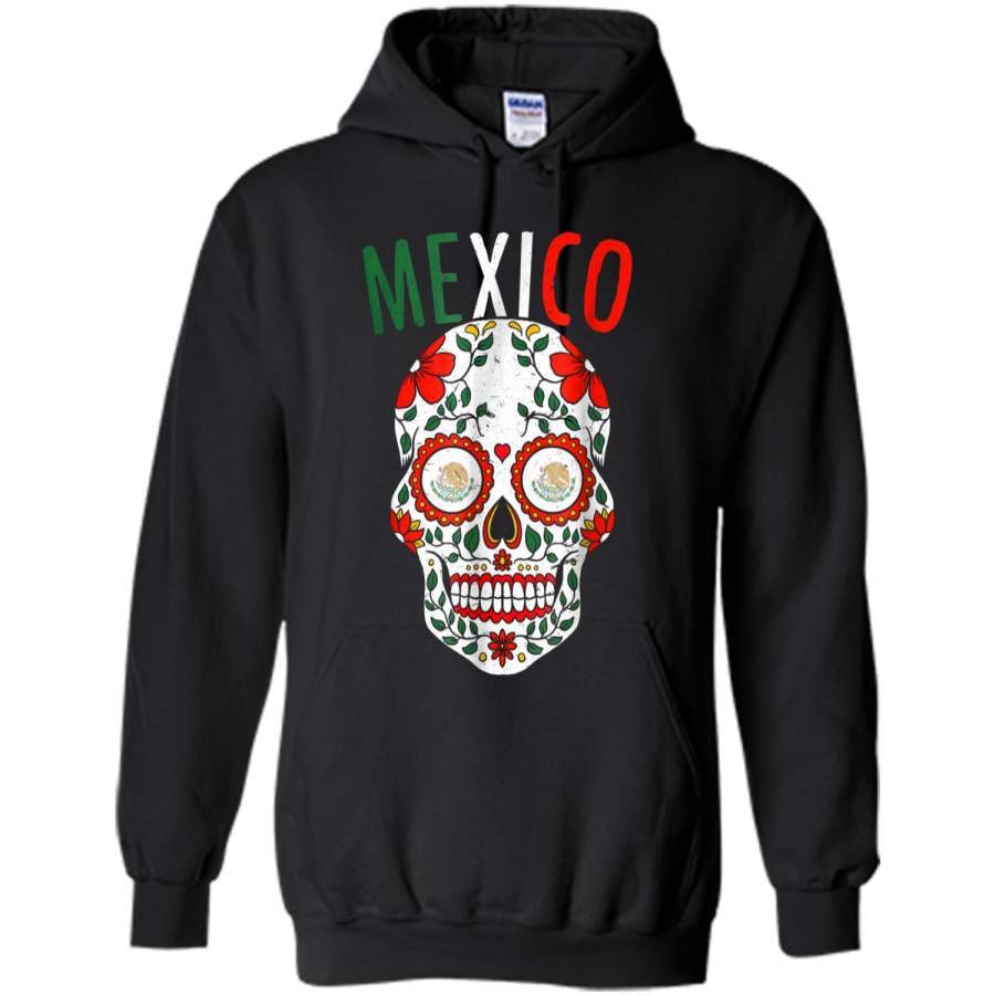Mexico Calaveras for Independence and Christmas 2018 Pullover Hoodie 8 oz