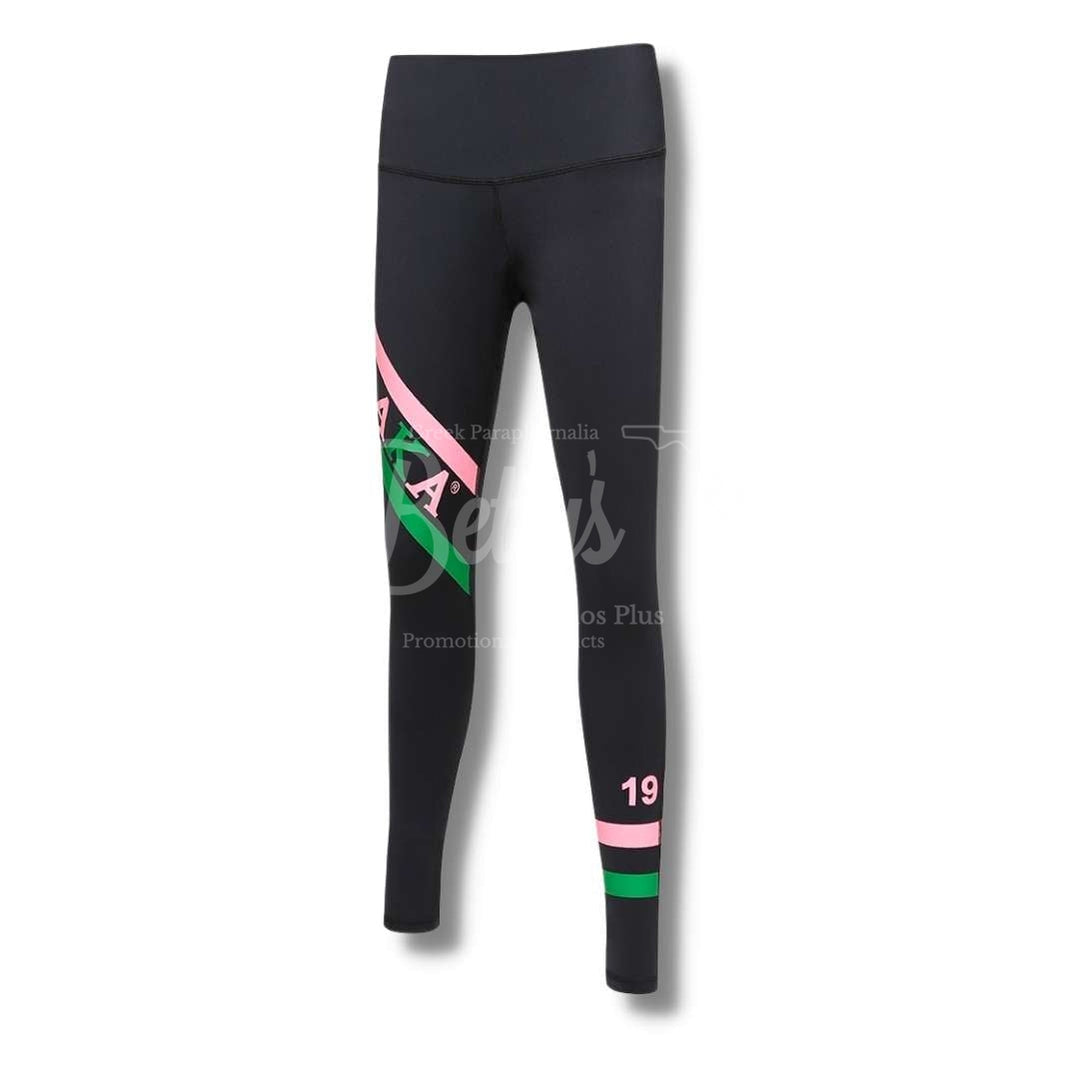 Alpha Kappa Alpha Aka High-Waist Yoga Leggings