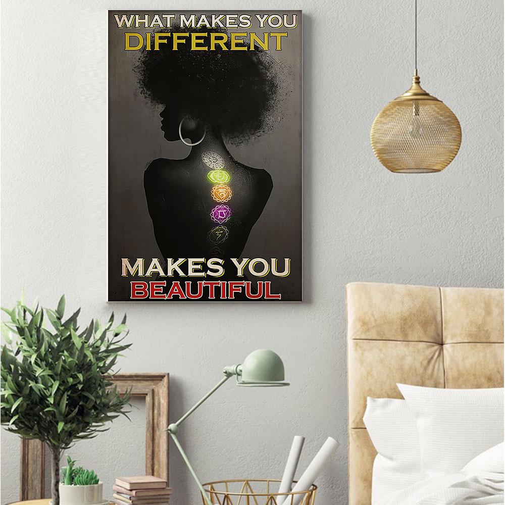 West Africa Best Canvas Prints Beautiful African American Black Art Poster Print Black Woman Afro Man Alluring Wall Art And Decor