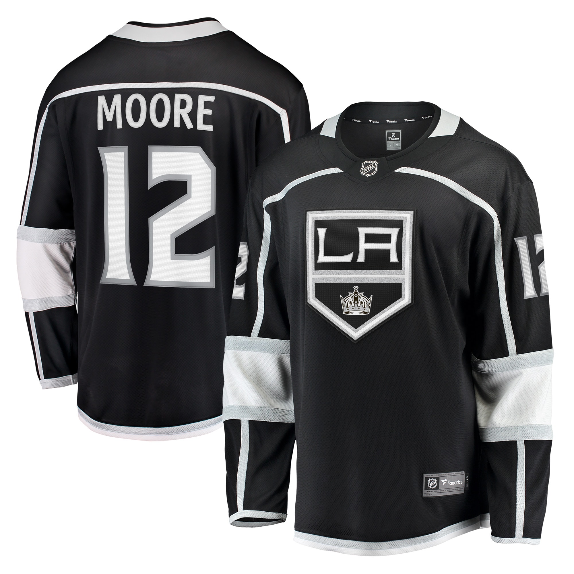 Trevor Moore Los Angeles Kings Branded Home Breakaway Player Jersey – Black