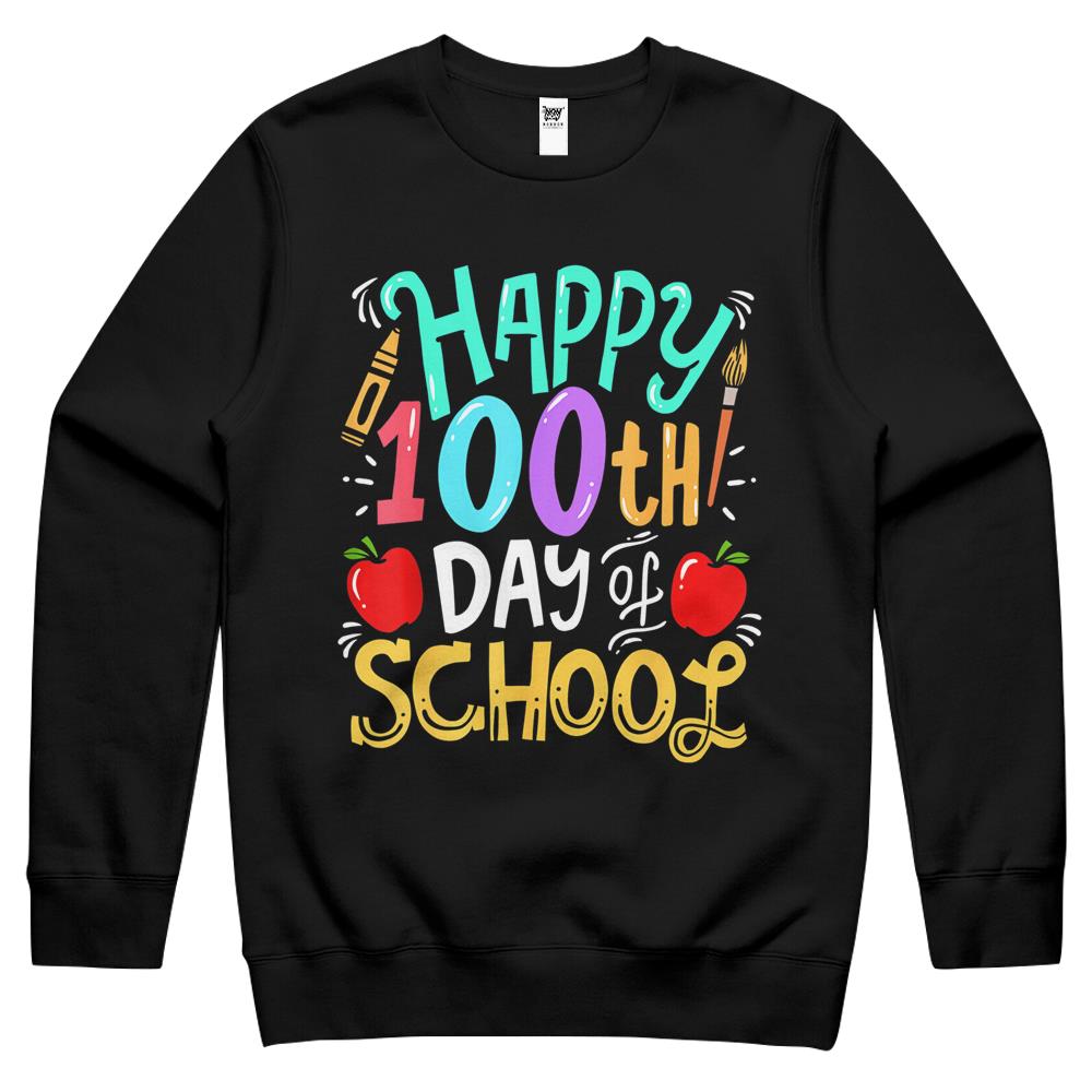 100 Days Of School Teacher Gift Crewneck Sweatshirt