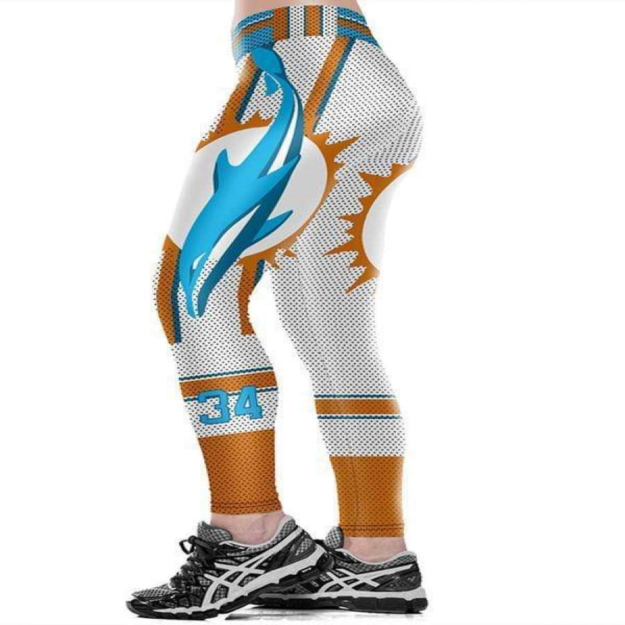 Dolphin 34 Printed Sports Fitness Leggings