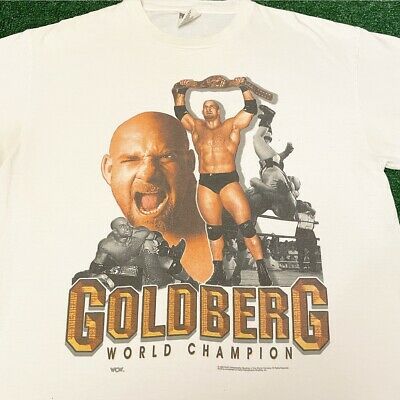 Vtg 90s Goldberg Wrestling Wcw World Champ Rare Vintage Shirt S 9901