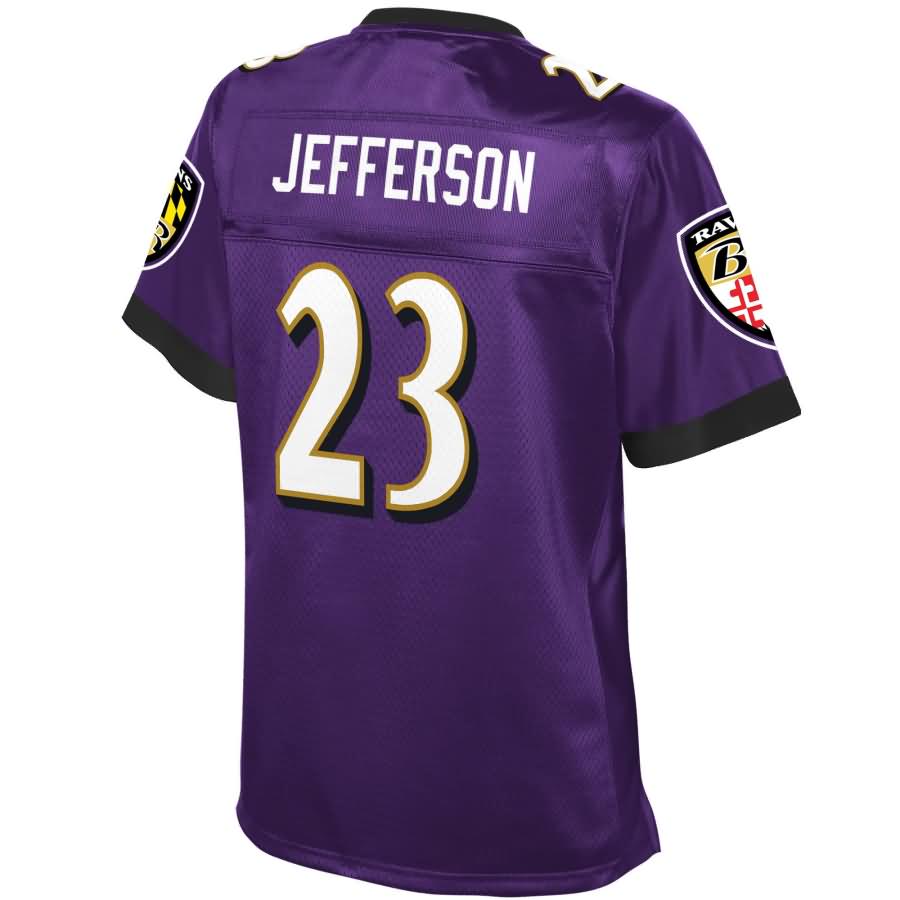 Tony Jefferson Baltimore Ravens NFL Pro Line Womens Team Color Player Jersey – Purple