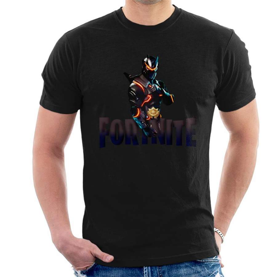 Fortnite Omega Orange Neon Skin Men’s T-Shirt