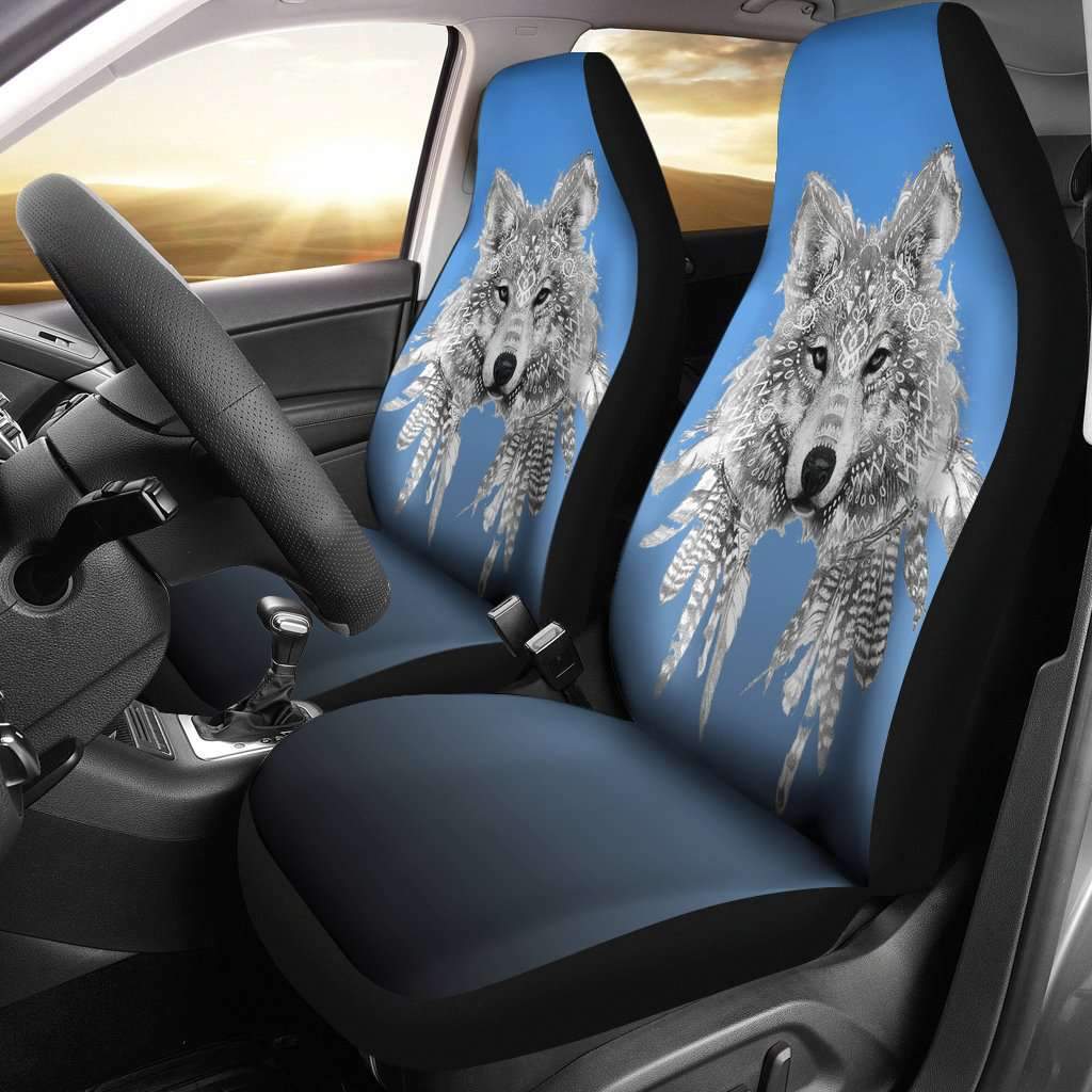 Spirit Animal Wolf Car Seat Covers Amazing Gift Ideas T041520