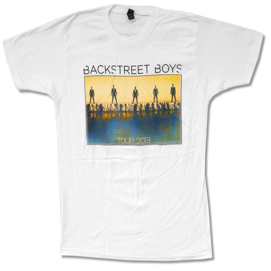 Backstreet Boys “Sunset Tour 2013 White T Shirt New Official Adult BSB