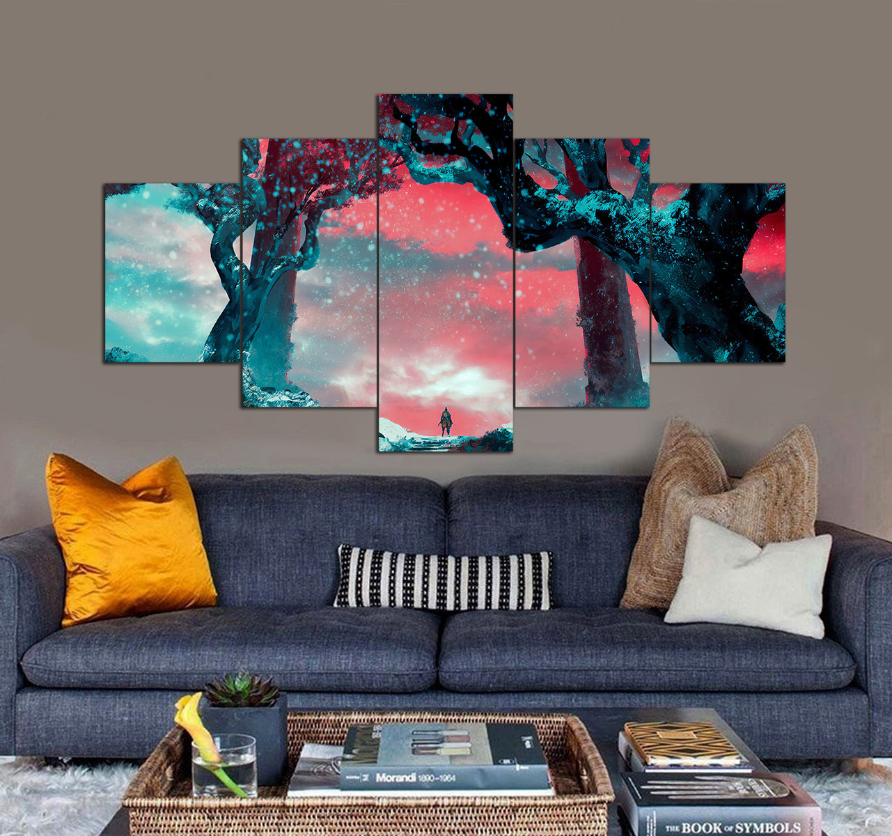 Sekiro Shadows Die Twice Digital Art 3D 5 piece canvas art