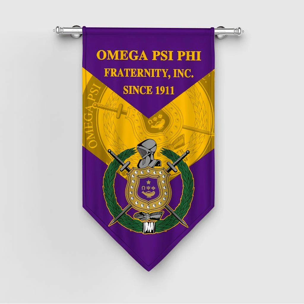 Getteestore Home Set – Omega Psi Phi Shield Gonfalon J05