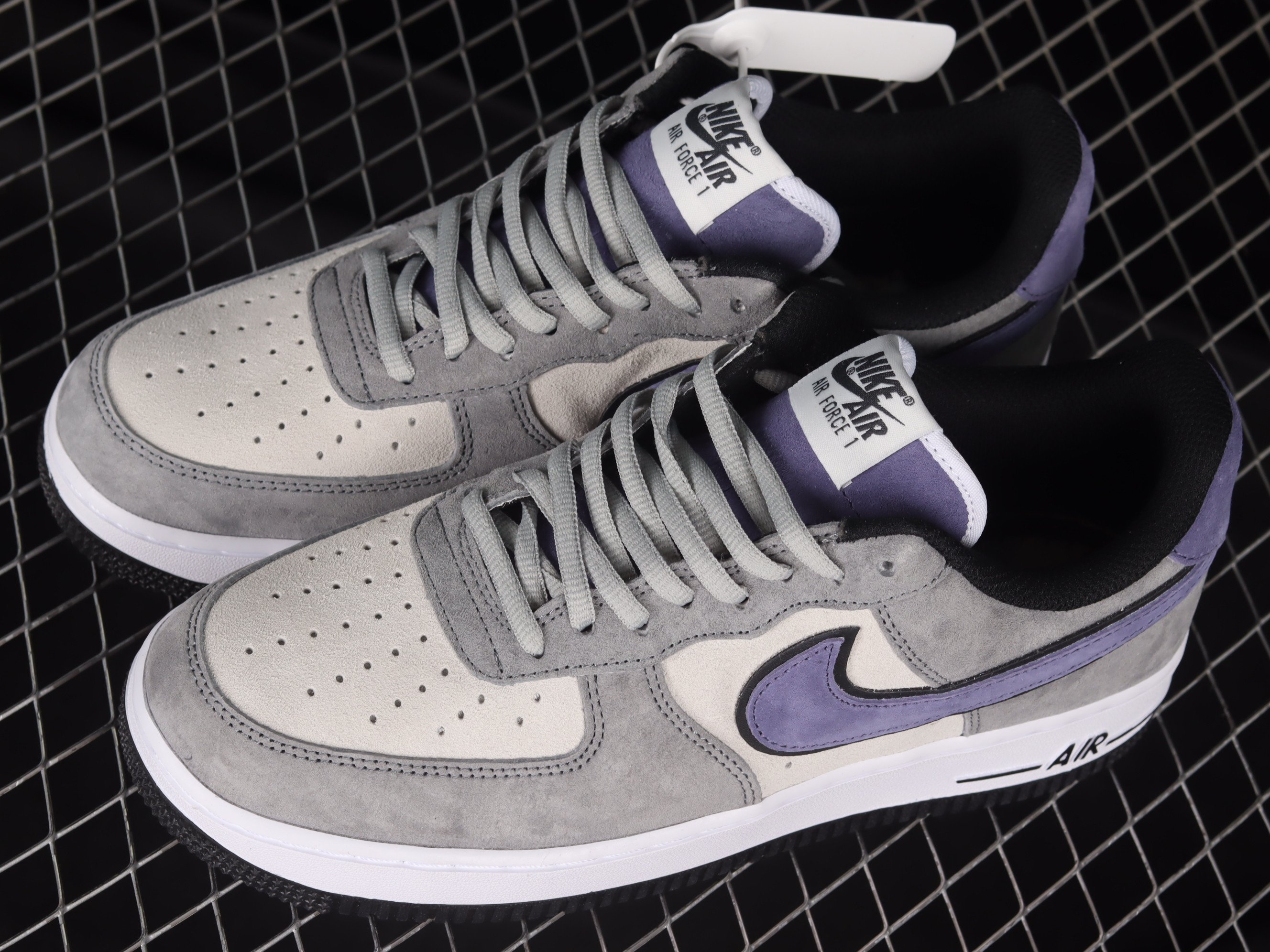 Nike Air Force 1’07 Low Shoes Sneakers – Purple Gray SNK642483798