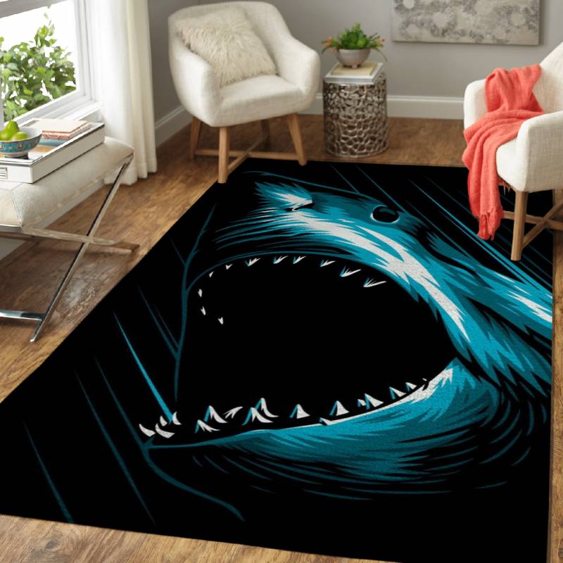 Great Shark White – Animals Area Rug Carpet