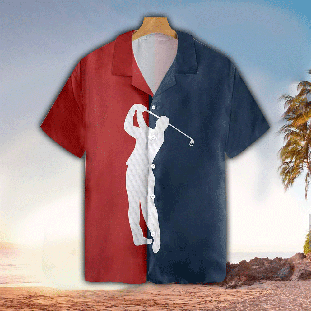 Golf Two Colors Hawaii Shirt Aloha Ha99415