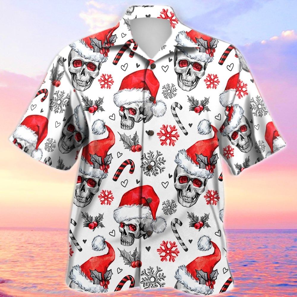 Christmas Skull Hawaii Shirt Ha43142