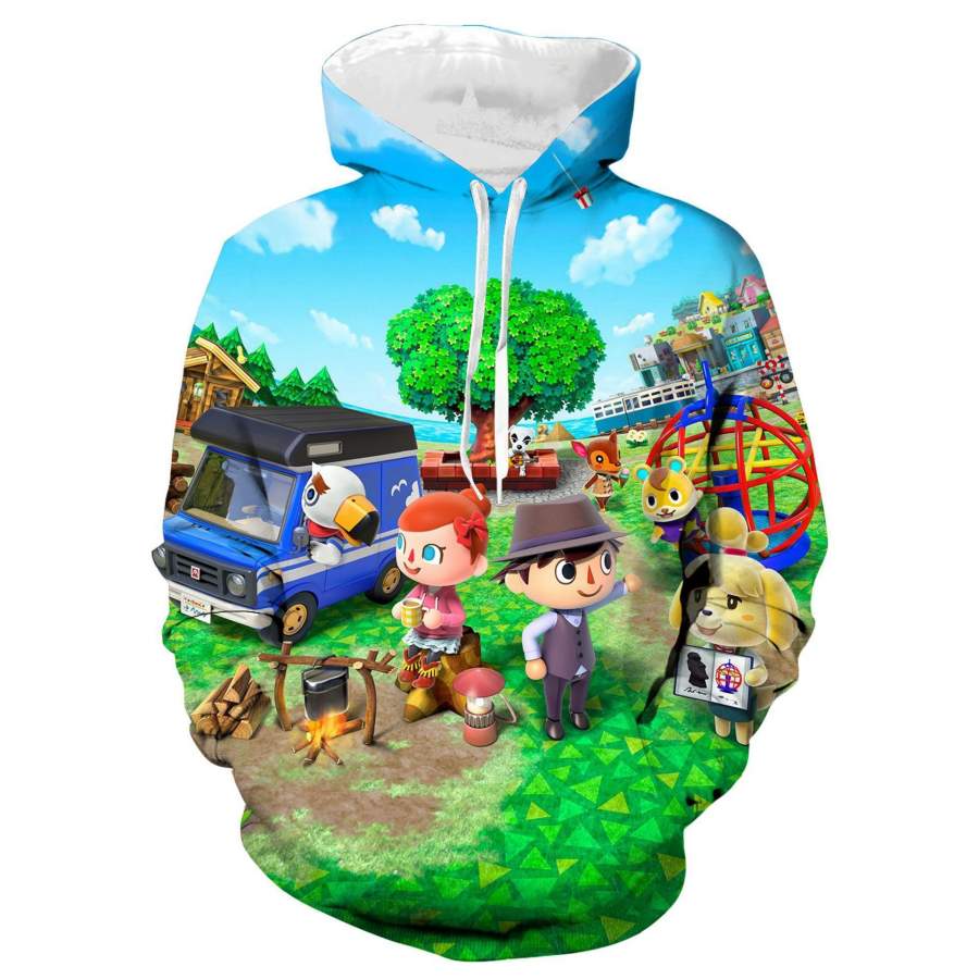 Animal Crossing Hoodies Long Sleeve Hooded Pullover for Teens