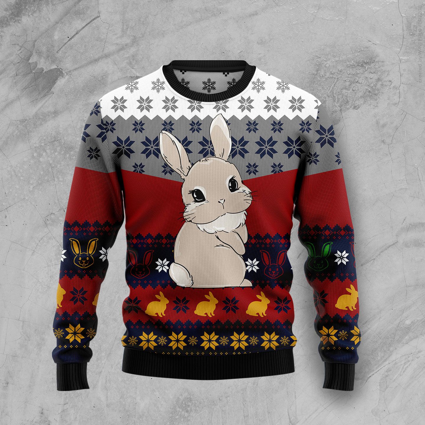 Cute Rabbit Ugly Christmas Sweater | For Men & Women | Adult | Us5756