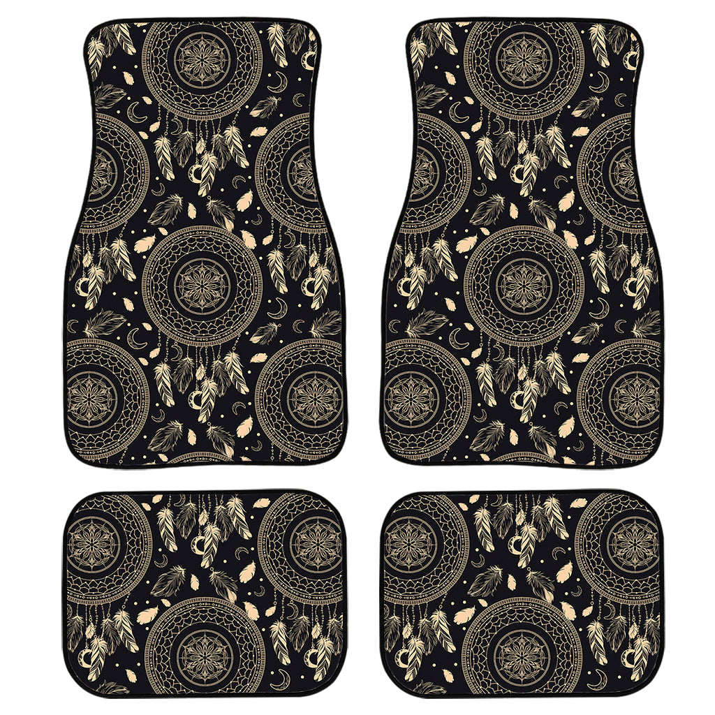 Vintage Native Dream Catcher Print Front And Back Car Floor Mats, Front Car Mat