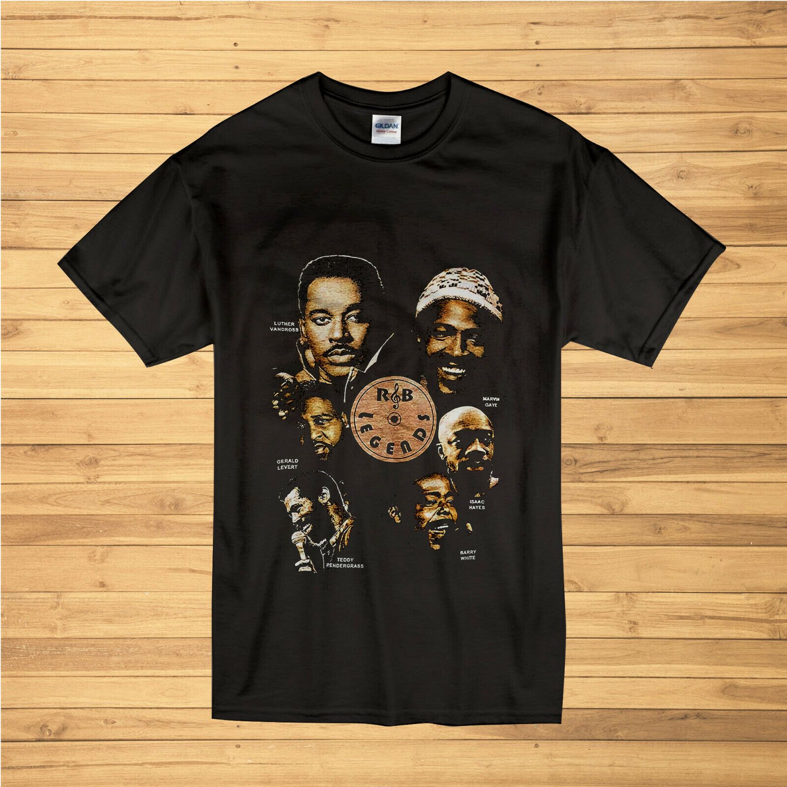 Vintage R&B Marvin Gaye, gerald levert,Luther Vandross T-shirt Size S-5XL