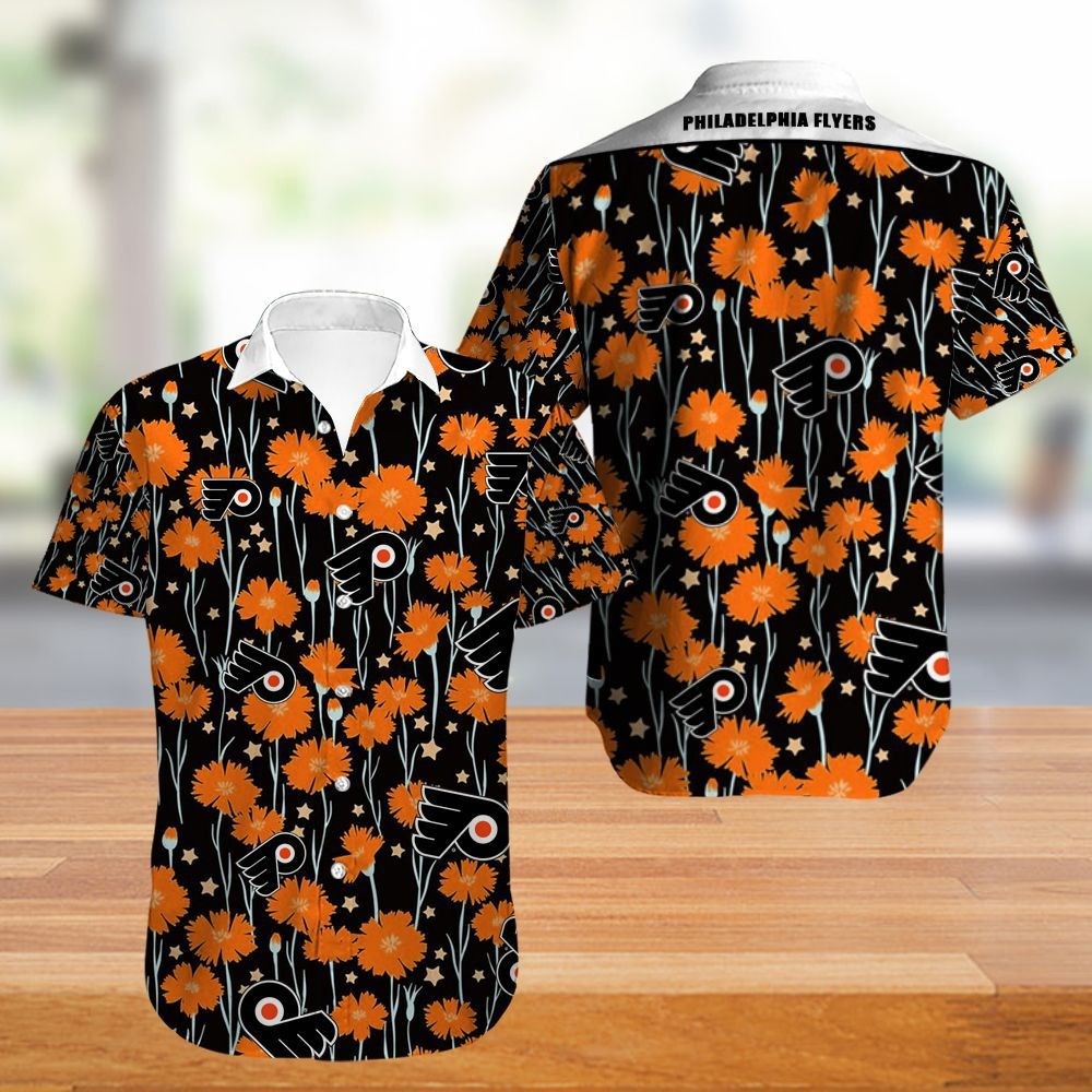 Philadelphia Flyers Hawaii Shirt Tropical Flowers Summer For Fans Ha99375