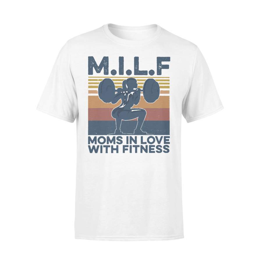 MILF Moms In Love With Fitness Gym Vintage T-shirt