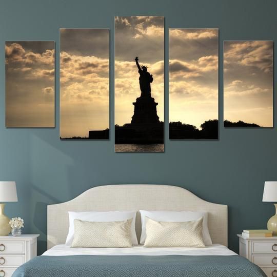 Statue Of Liberty 2 Nature Canvas Wall Art