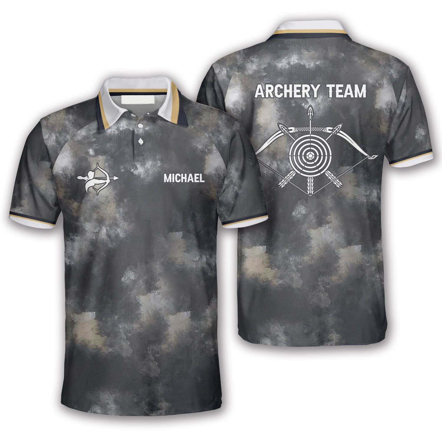 3D All Over Print Archery Tie Dye Pattern Custom Archery Shirts For Men, Idea Gift For Archery Lover