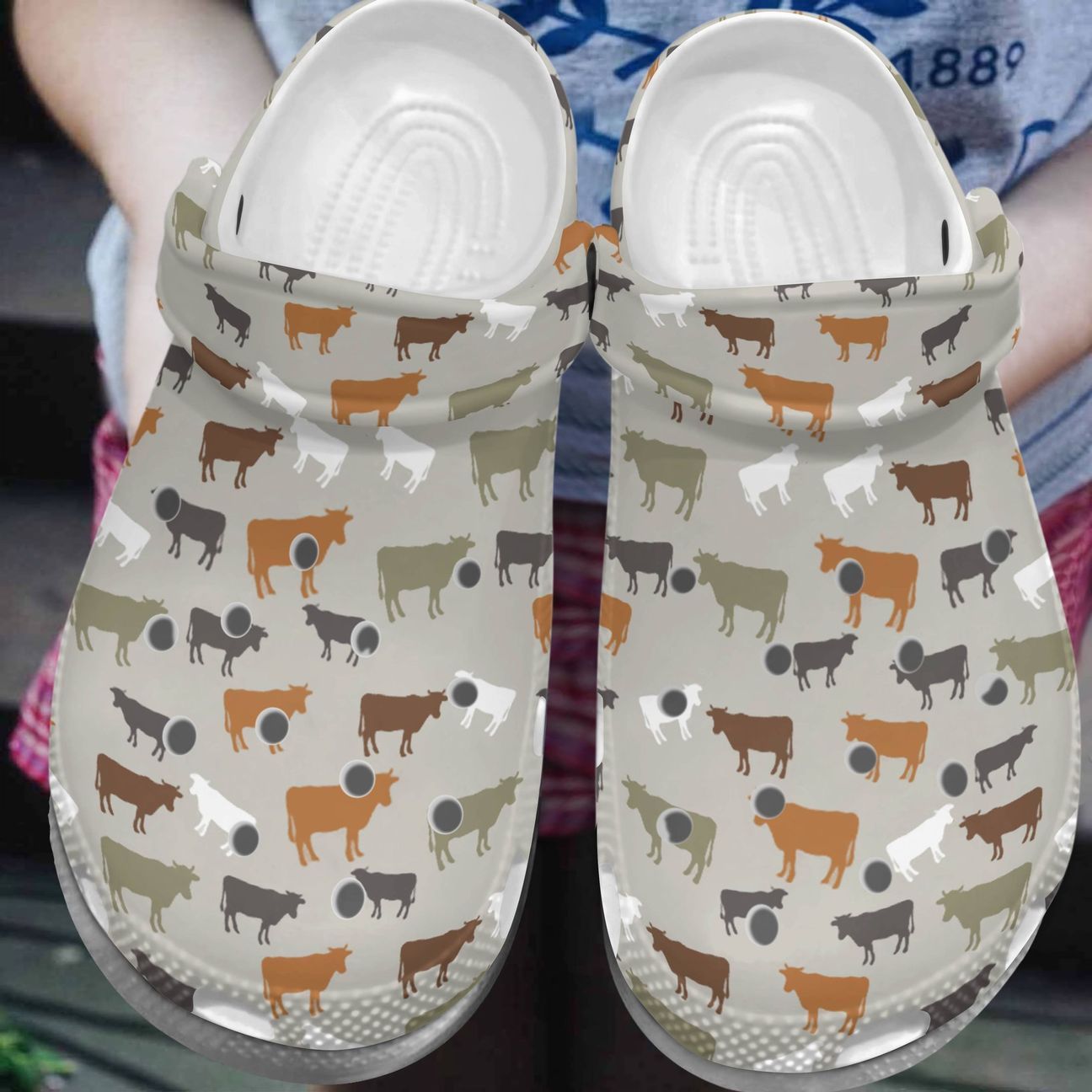 Cow Personalized Clog, Custom Name, Text, Color, Number Fashion Style For Women, Men, Kid, Print 3D Cow Pattern