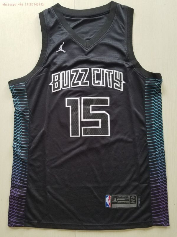 Charlotte Hornets Kemba Walker #15 2020 NBA New Arrival Black Jersey