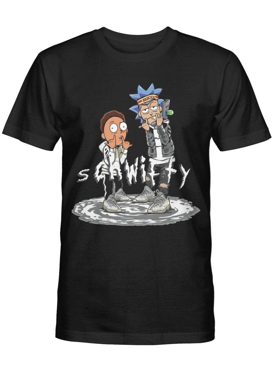 Static Yeezy 350 Get Schwifty Heather Grey T-Shirt