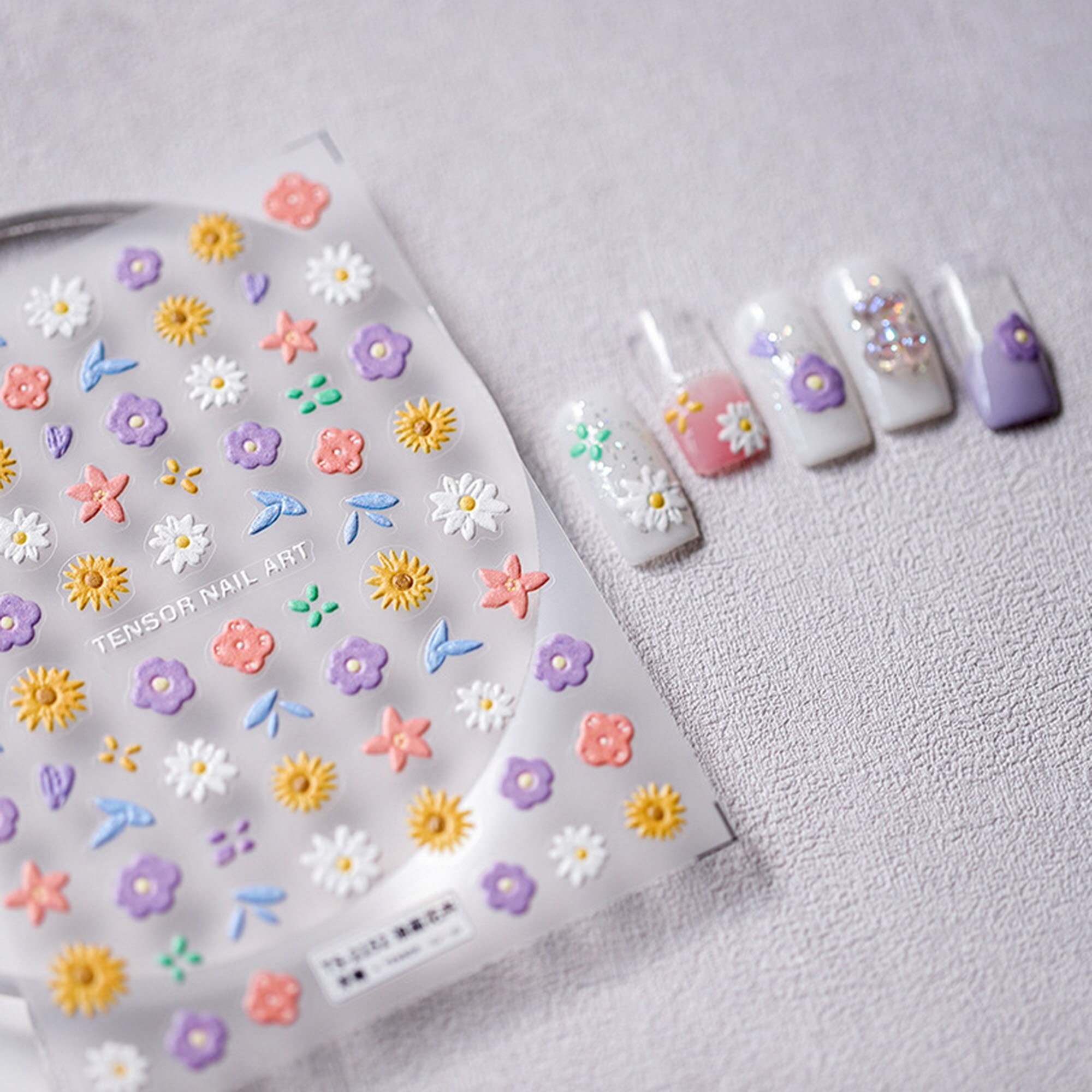 Spring Flower Nail Stickers, Flower Nail Decals, Cute Flower Nails, DIY Nails, Nail Decal Art, Spring Nail Stickers