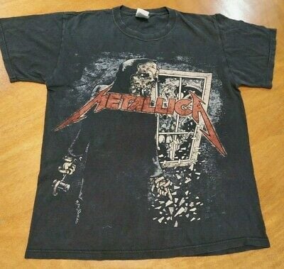 Vintage Metallica 90s T-shirt Black  M 8564