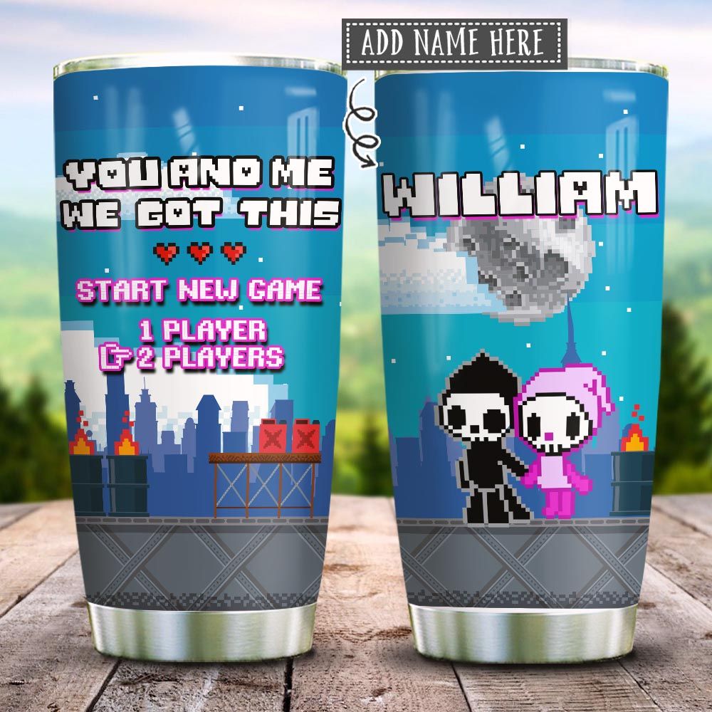 Couple Video Games We Got This Personalized KD2 HRX1712002 Stainless Steel Tumbler