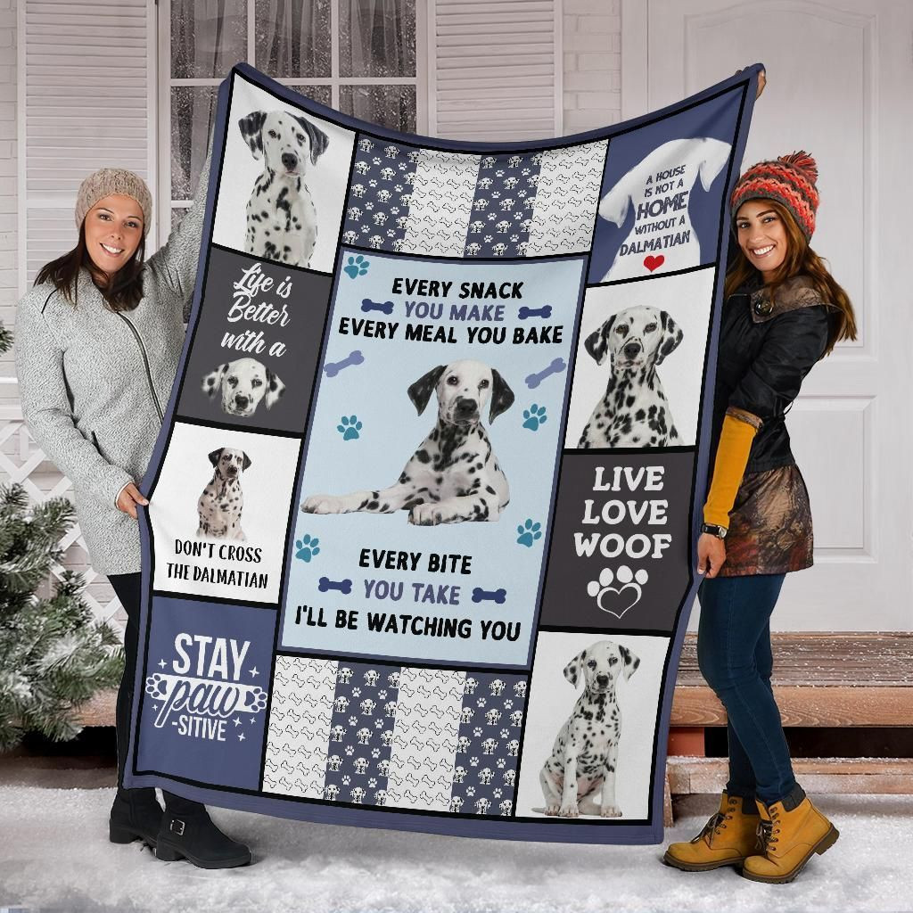 Dalmatian Blanket – Bl17088, Christmas Gift, Dog Lover Blanket