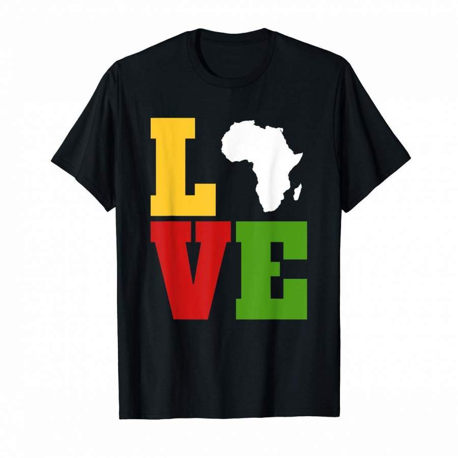 Africa Love Shirt Afrocentric T Shirts African Art Gifts