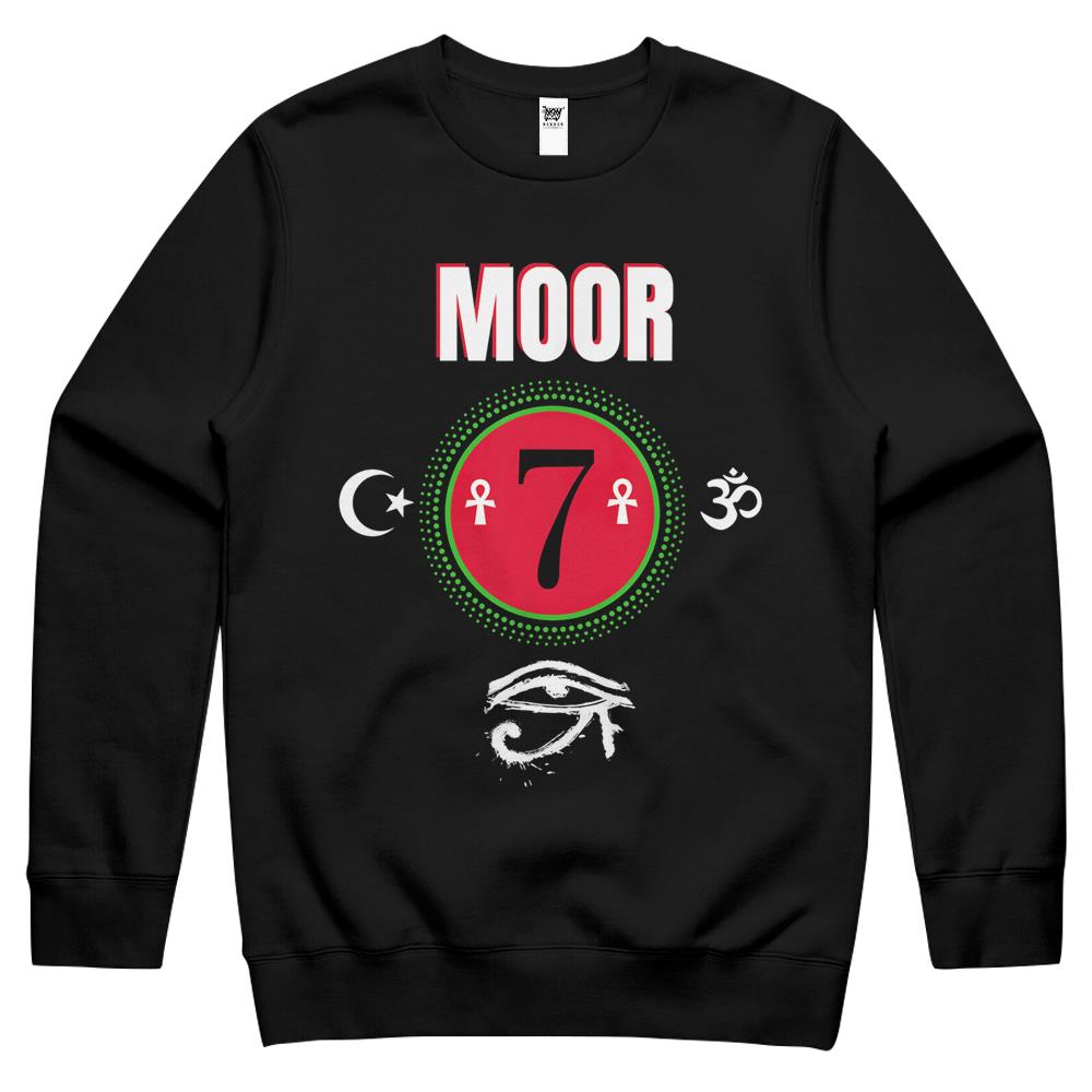 Moor Moorish American God Body Of Melanin Crewneck Sweatshirt