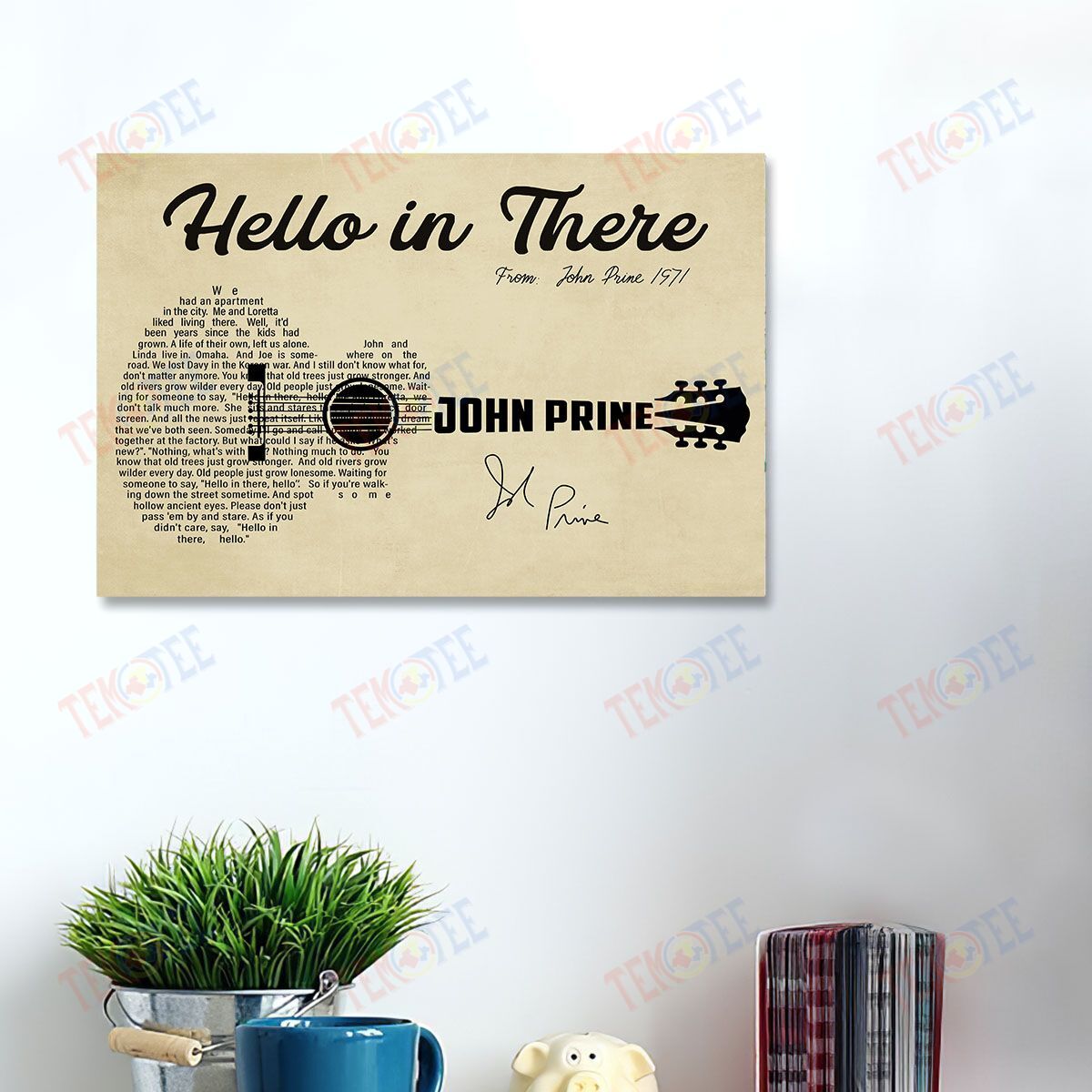 Canvas Prints Hello In There John Prine Wall Art Home Decor